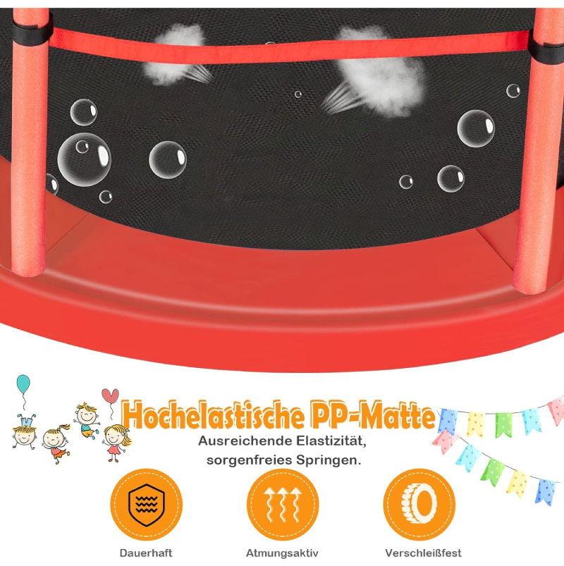 Kindertrampolin "Indoor/Outdoor - 165 cm " von Costway