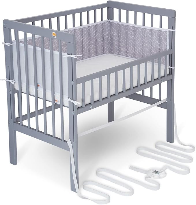 Baby Beistellbett-Air/graue Würfel-FabiMax