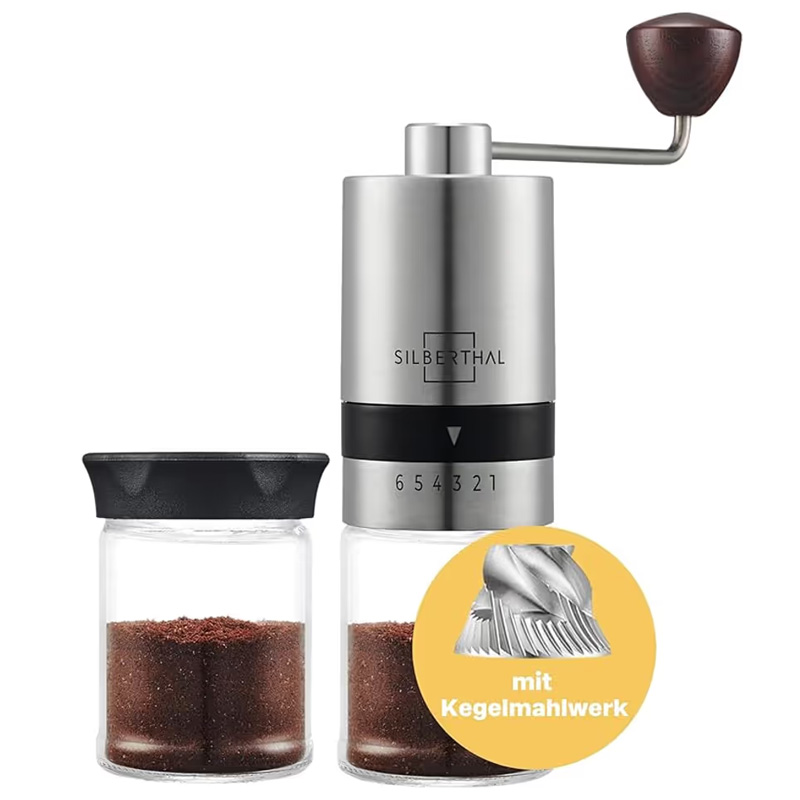 Kaffeemühle-Manuell Kegelmahlwerk-SILBERTHAL