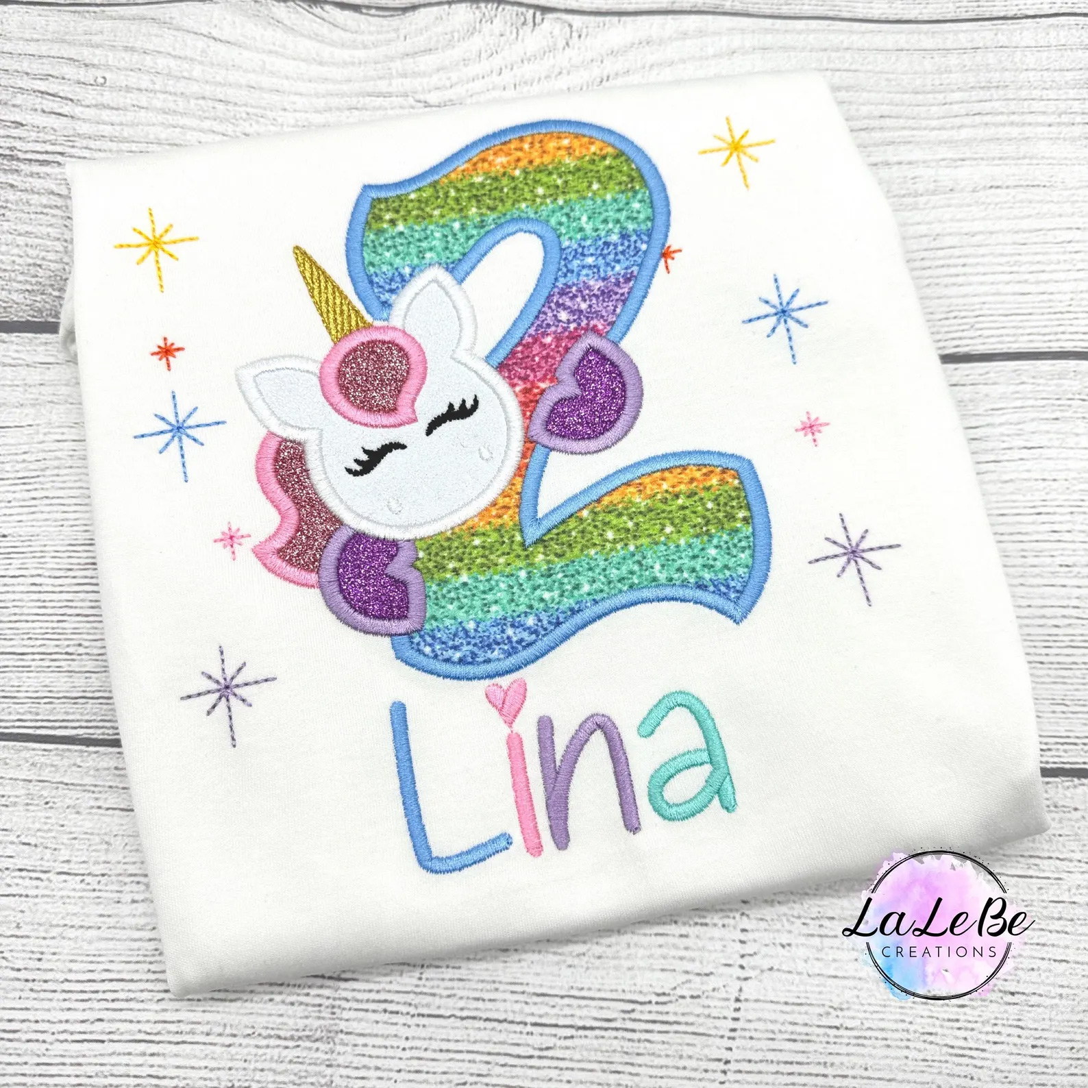 Geburtstagsshirt "Einhorn" von LaLeBeCreations