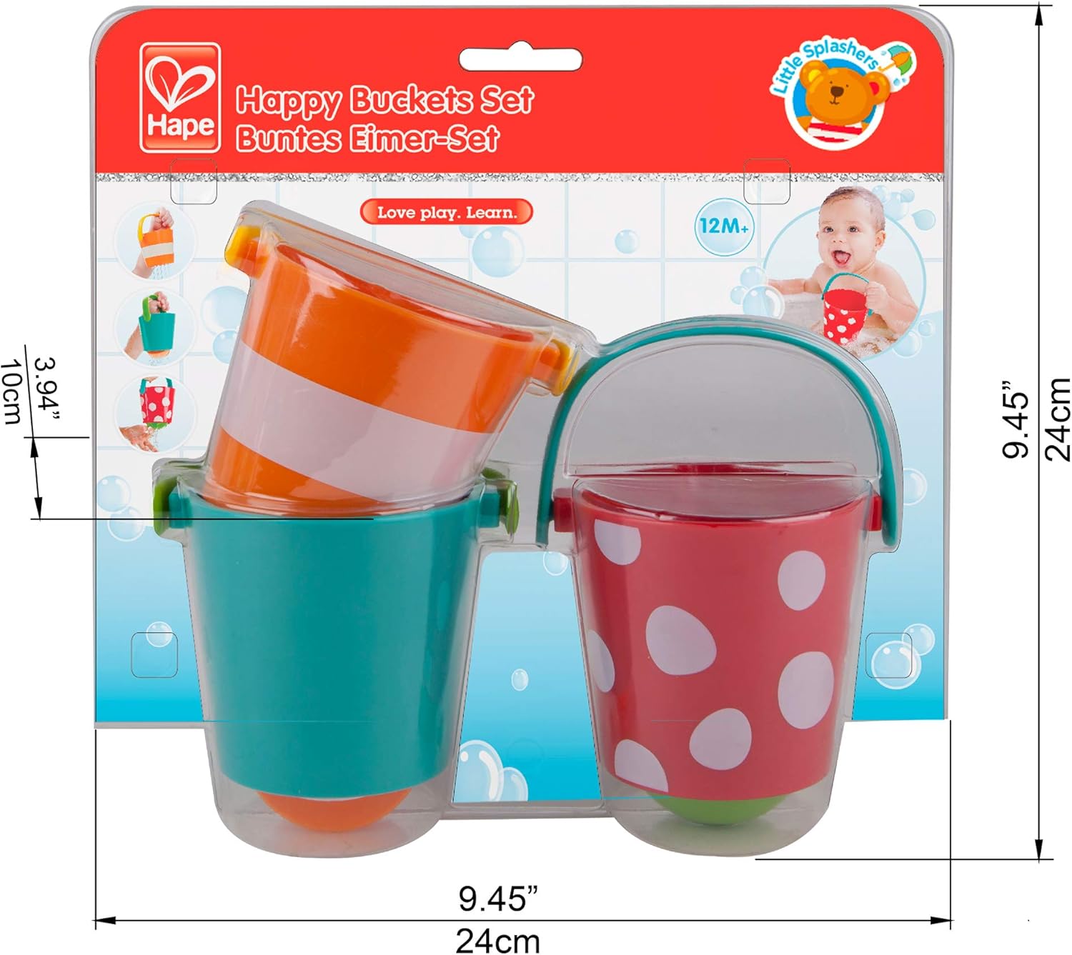 Badewannen-Spielezeug Buntes Eimer Seit von Hape